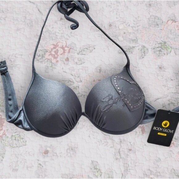 NWT- BODY GLOVE BIKINI TOP• Size S on tag (equals 32C fit) - Picture 4 of 11